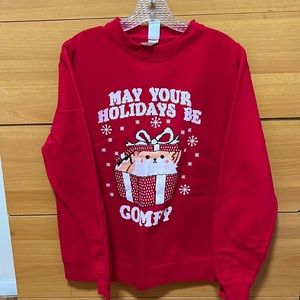 Red Christmas sweater. Size M.